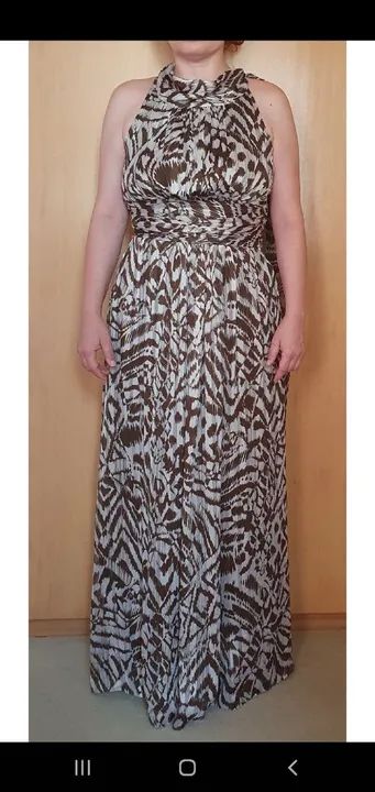 Vestido Longo Estampado 