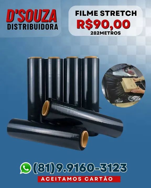 Filme stretch 50cm - Foto 2