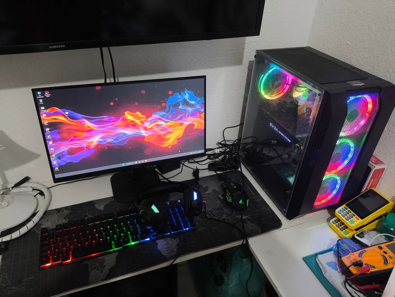 PC Gamer Completo - Gabinete RGB ( Aceito cartão)