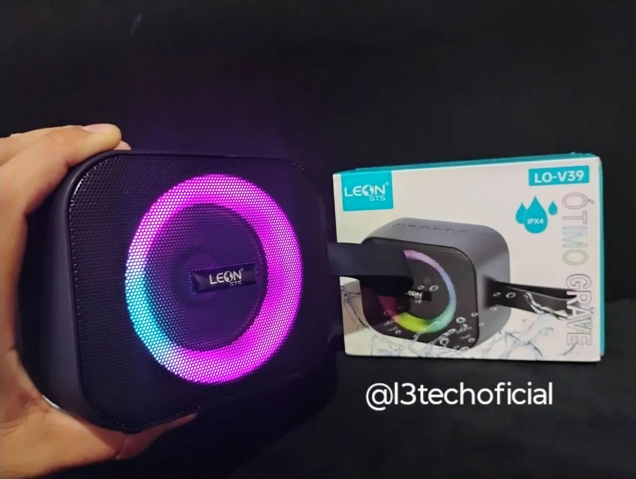 Caixa de Som Leon GTS LO-V39 Com RGB