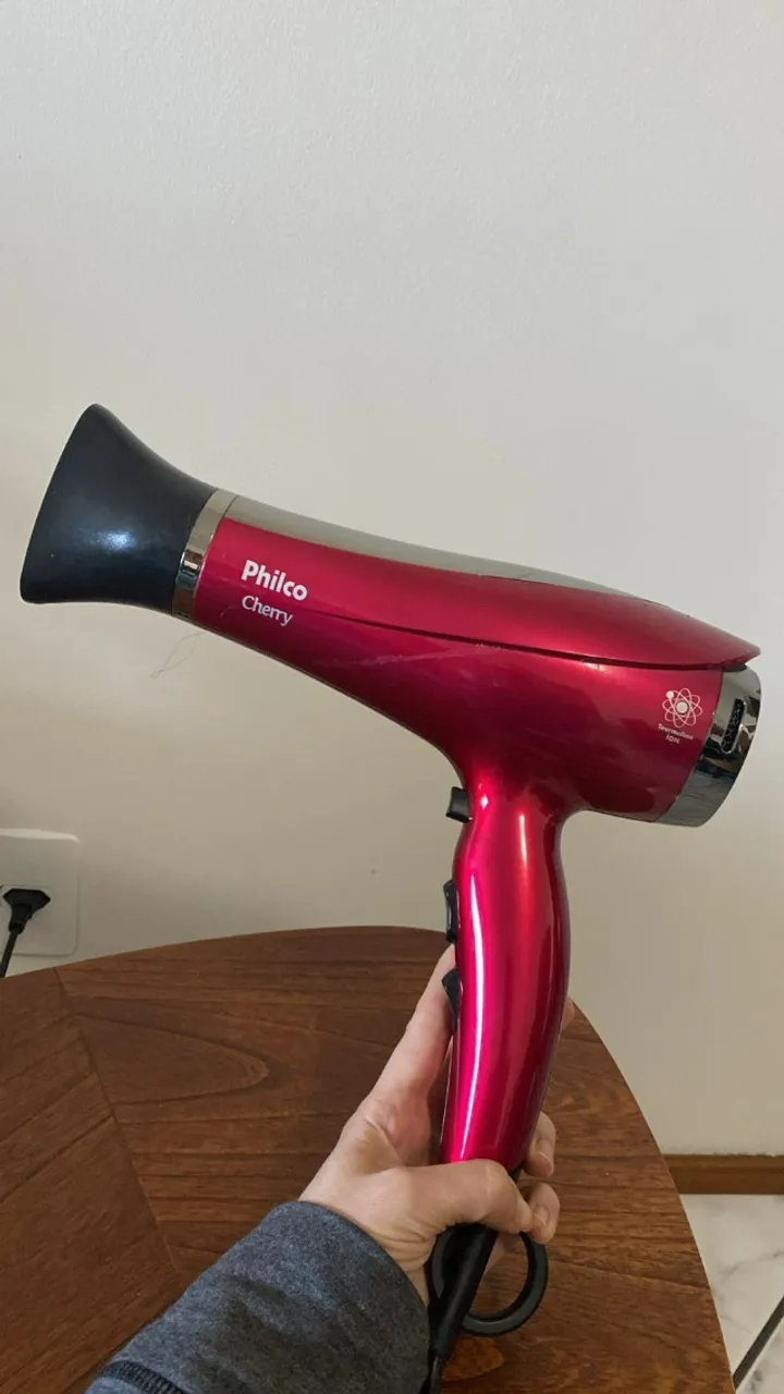Secador de Cabelos Philco Cherry Vermelho 2200W - 110V