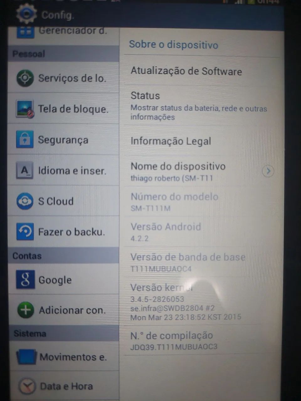 Tablet Antigo