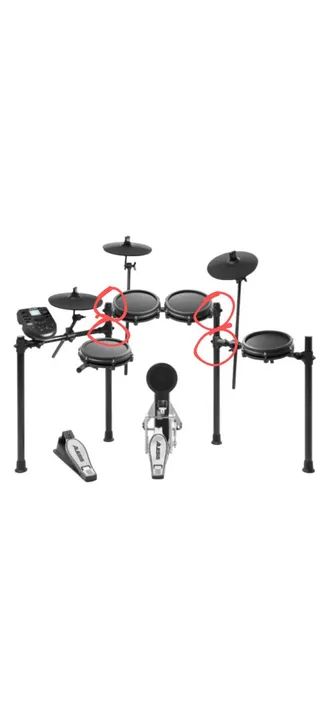 Clamp alesis para bateria eletrônica nitro mesh e nitro max - Foto 4