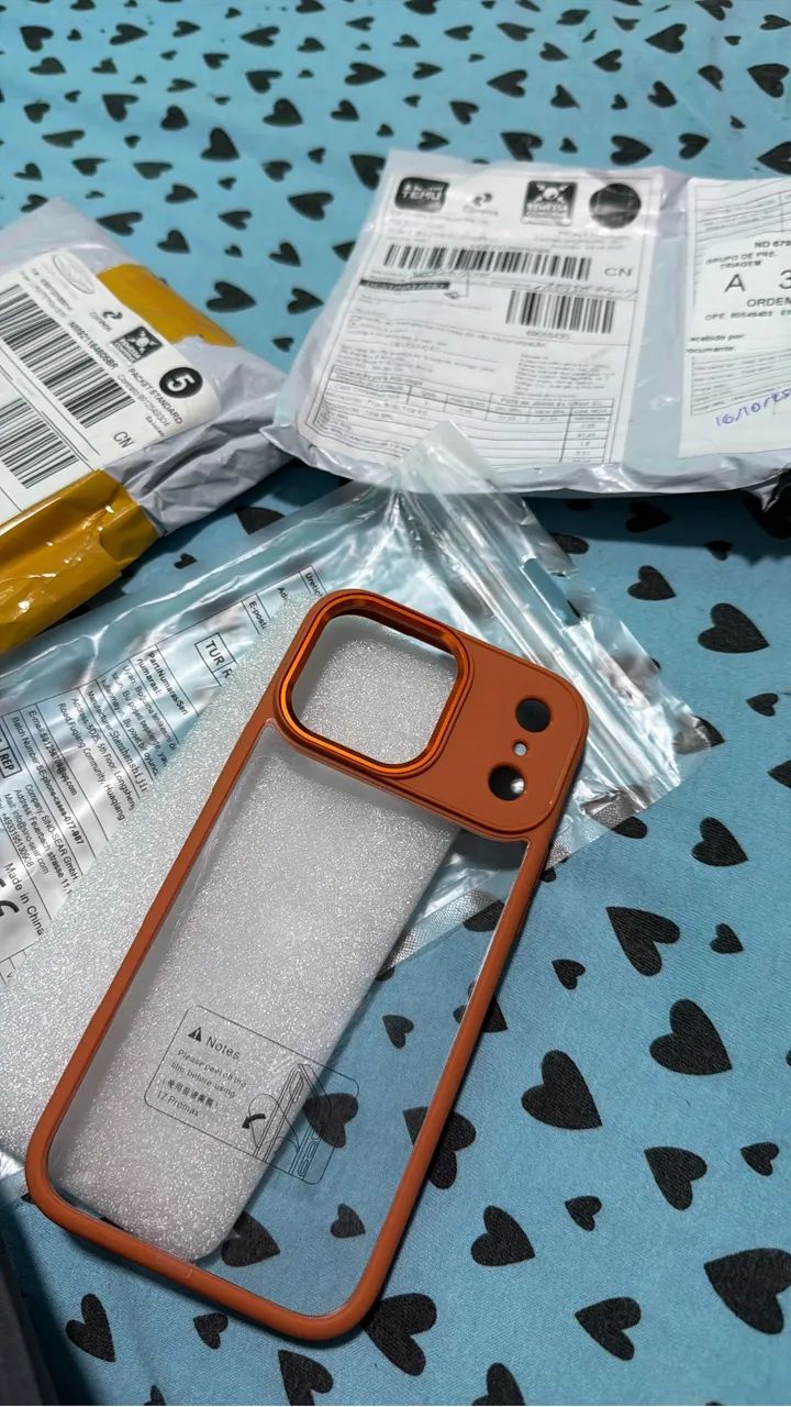 Capa para novo iPhone 17 Pro Max na cor LARANJA ou ORANGE - Foto 4