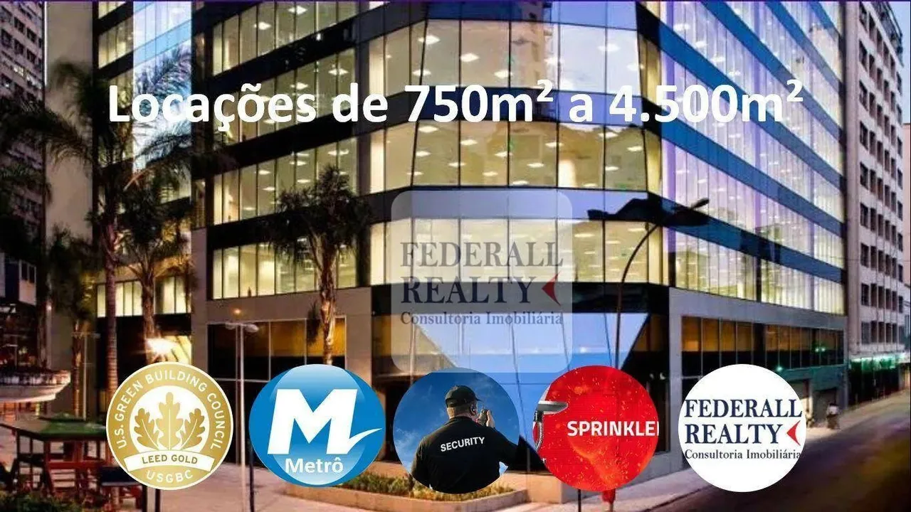 Aluguel salas comerciais Edifício Porto Brasilis Centro RJ
