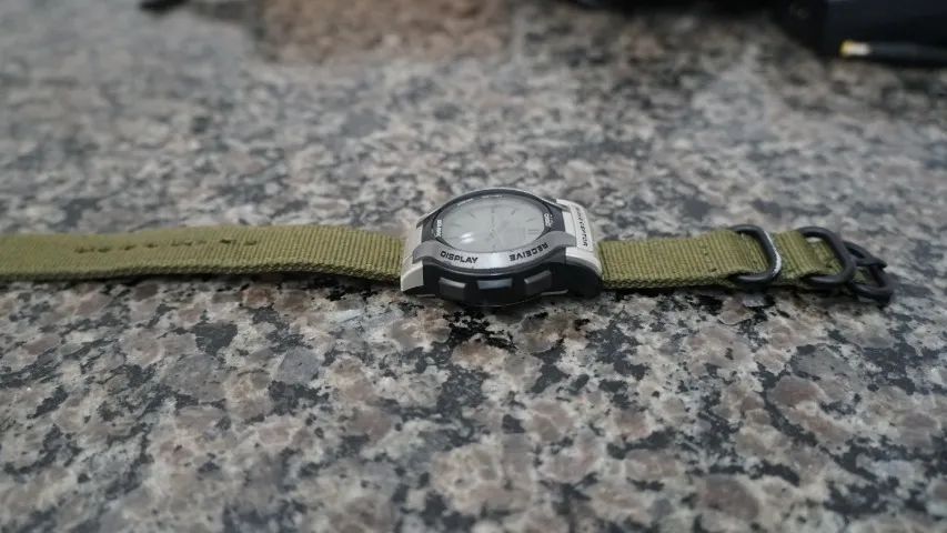 Relógio Casio DATA BANK WVA-200 Wave Ceptor Retro Vintage Casual Pulseira de Linho - Foto 3