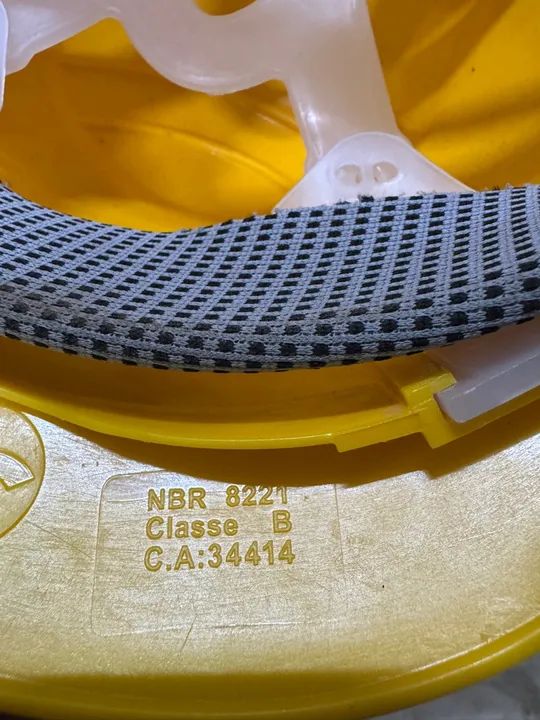 Capacete de Segurança Amarelo - Foto 5