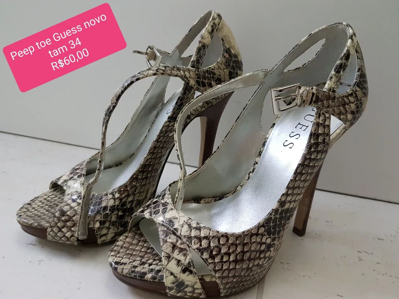 Peep toe Guess novo tam 34