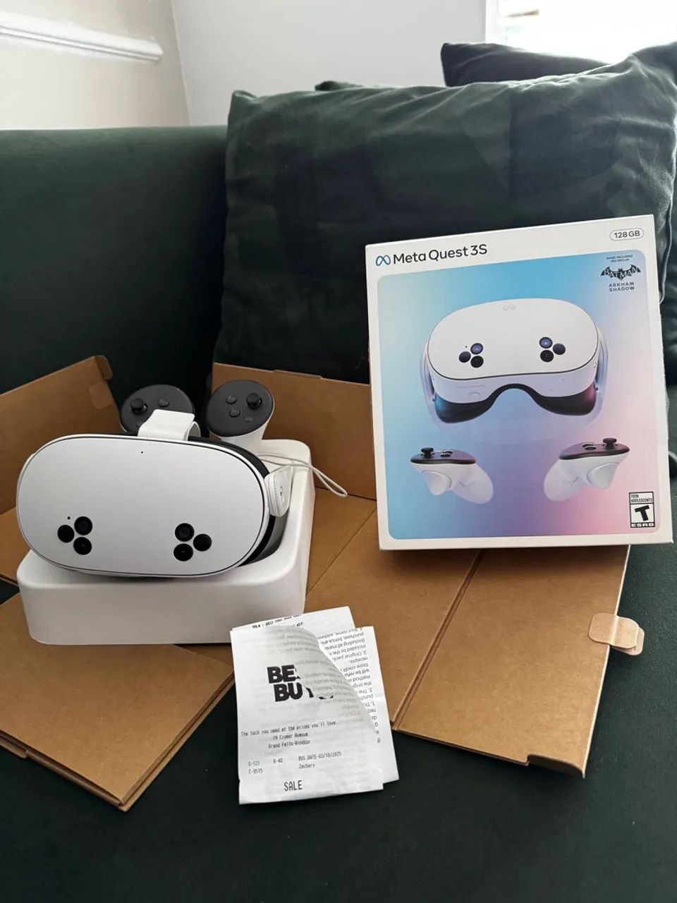 Meta Quest 3S - 128 GB NOVÍSSIMO Realidade Virtual Imersiva (só