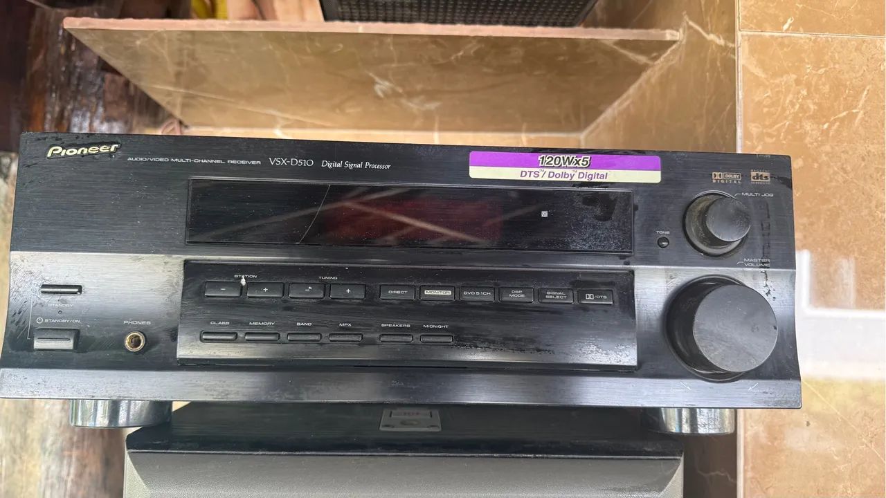 Vendo som completo, receiver, subwoofer e caixas  - Foto 5