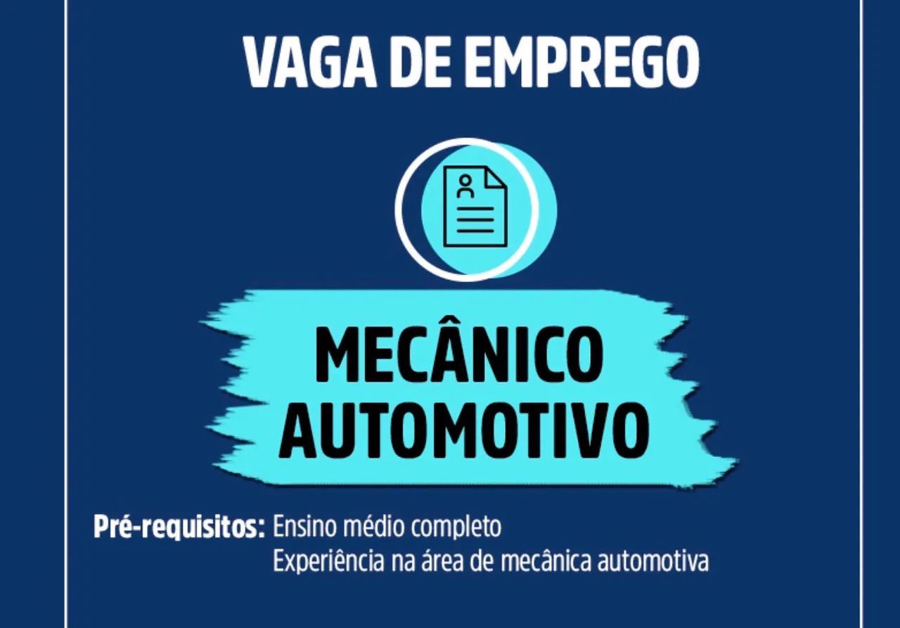 AUXILIAR DE MECÂNICO AUTOMOTIVO 