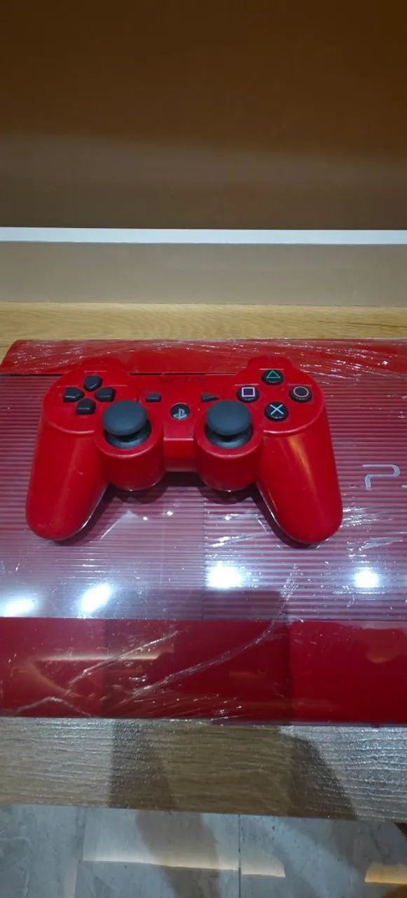 Playstation 3 Vermelho com 02 Controles. - Foto 3