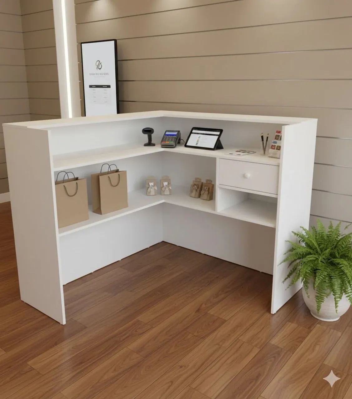 Balcão para atendimento em mdf
