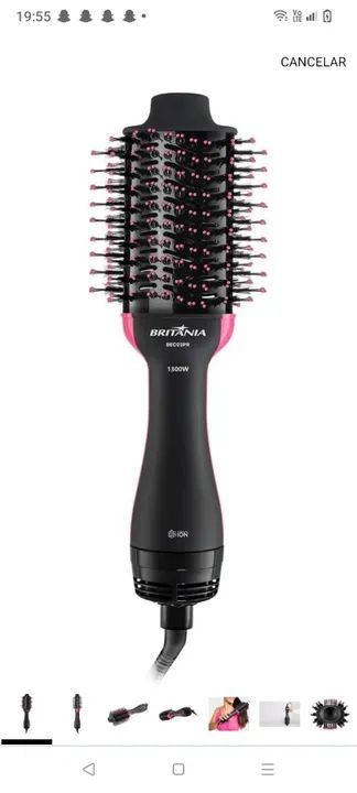 Prancha de cabelo azul nova - Foto 2