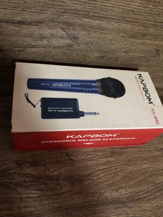 Microfone Sem Fio K-186 - Novo - Foto 3