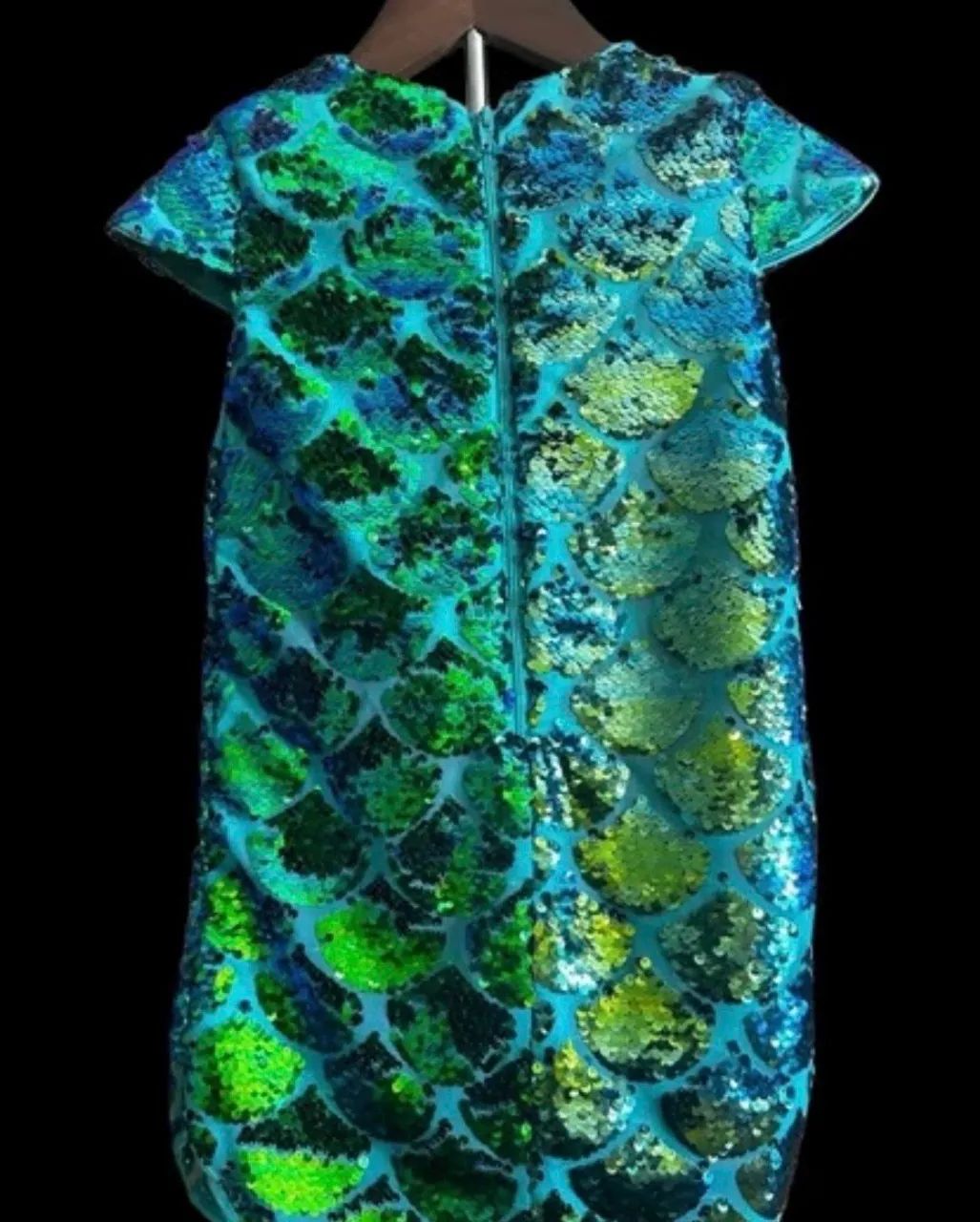 Fantasia Vestido de Paetê Princesa Ariel  - Foto 3