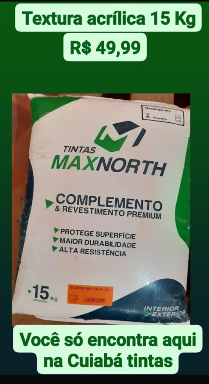 Textura Acrílica 15 Kg - R$ 49,99