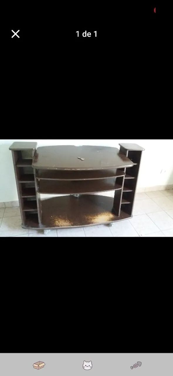 Rack de TV em Madeira