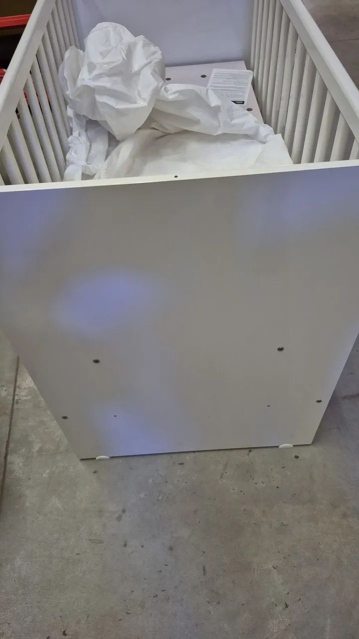 Berço em MDF branco - Foto 2