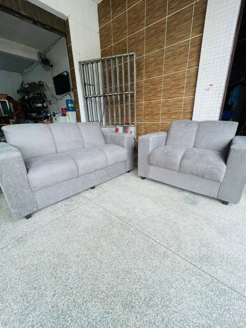 Sofa popular 2 é 3 lugares com entrega gratuita  - Foto 2