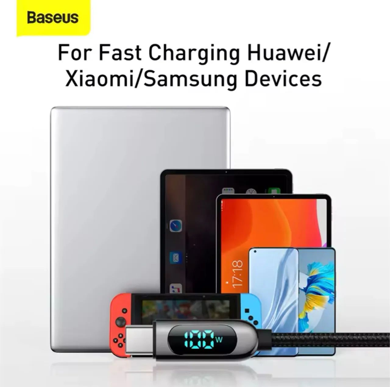 Cabo Baseus display Rápido 2 Metros Usb-C  - Foto 3