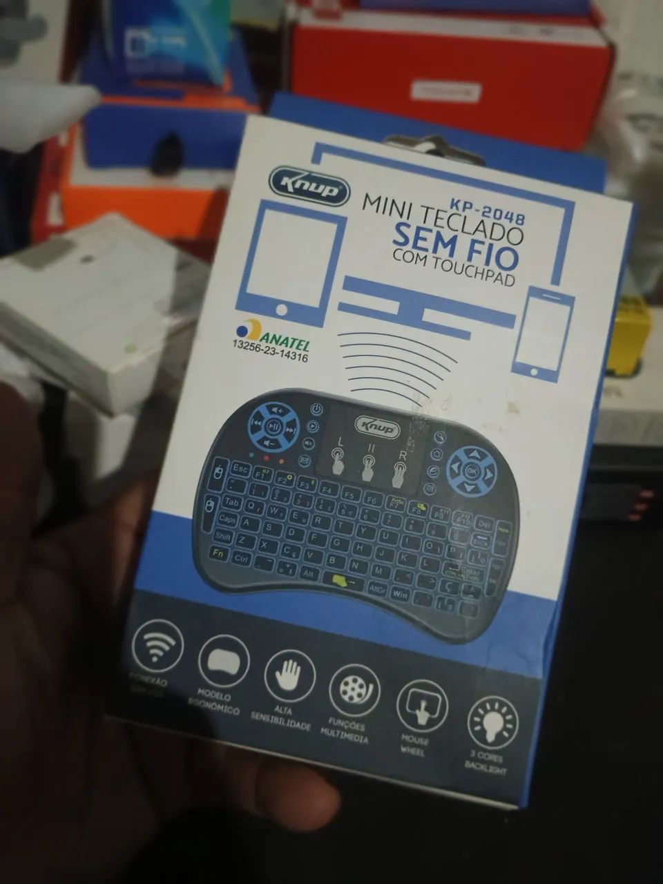 Mini Teclado Sem Fio Knup KP-2048