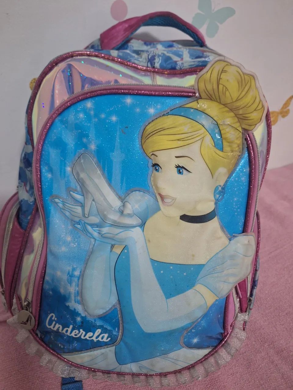 Mochila Infantil Cinderela - Foto 5