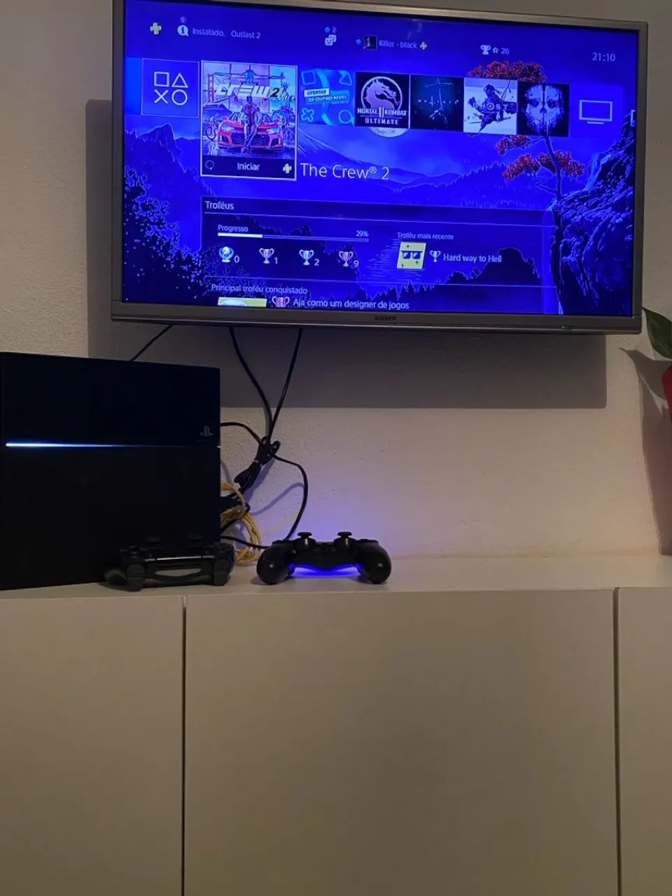 PS4 + Controle + Jogo The Crew 2 - Foto 2