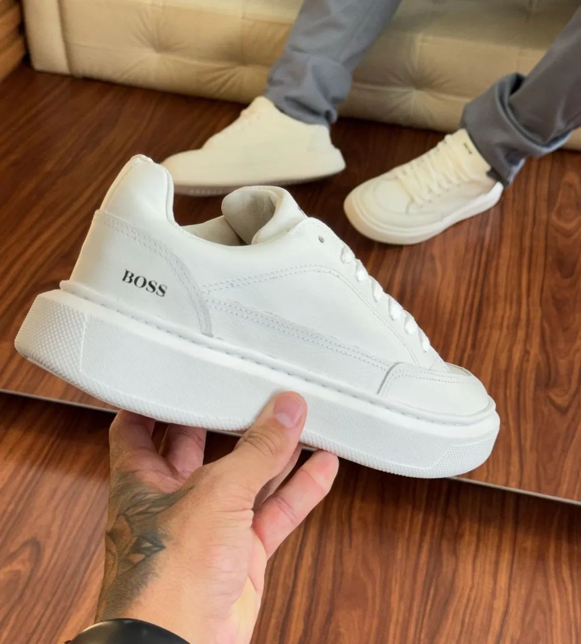 Tênis Casual Masculino BOSS - Foto 4