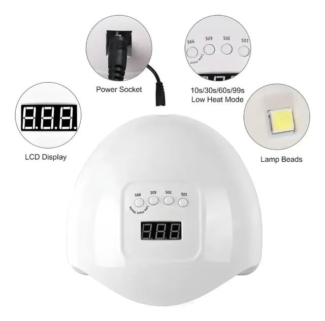 Cabine De Unhas Led Uv Para Secar Gel B-max - Foto 2