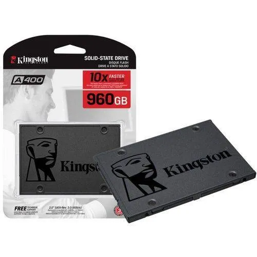 SSD 960GB A400 - Kingston -Desempenho e Segurança - Loja Coimbra Computadores -Instalamos