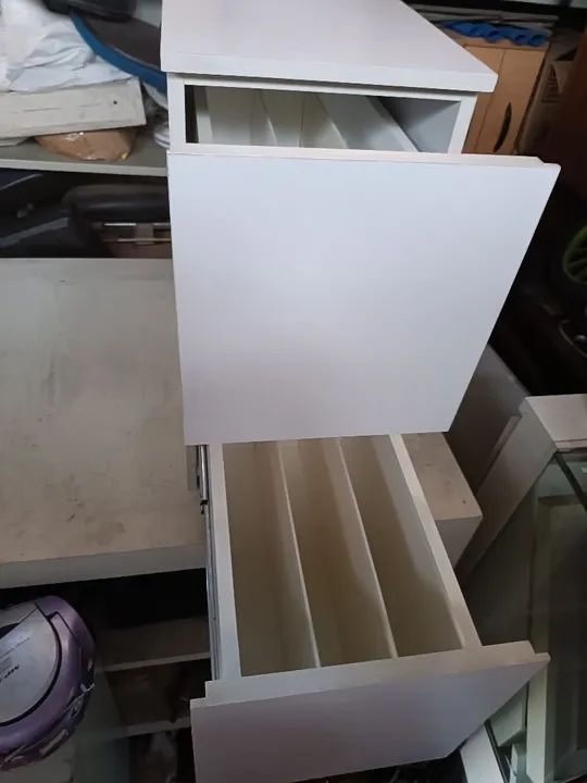 Gaveteiro branco 2 gavetas - Foto 3