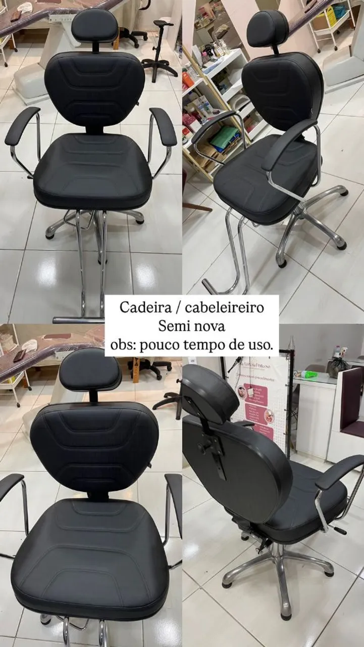 Cadeira de cabeleireiro semi nova