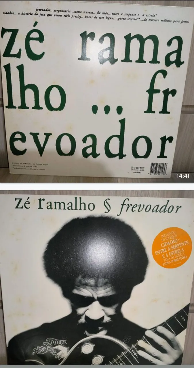 Discos de Vinil Zé Ramalho - Frevoador, Raul Seixas e Tim Maia