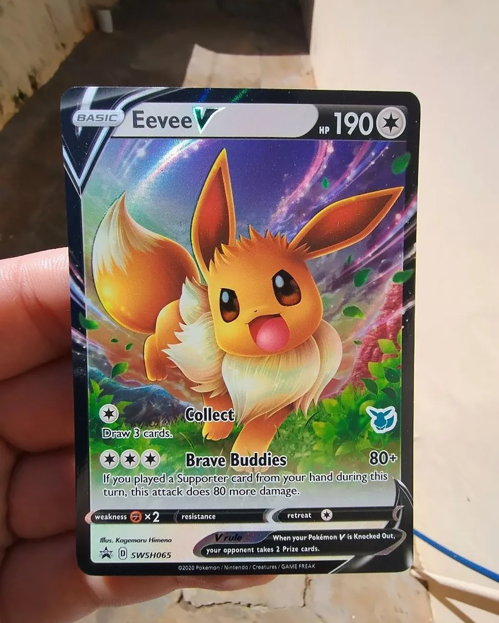 Carta Pokémon Eevee V Original - Academia das Batalhas