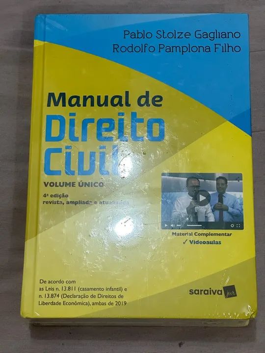 LIVRO DE DIREITO CIVIL VOLUME ÚNICO 