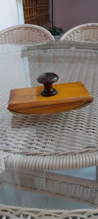 Mata borrão de madeira para colecionador