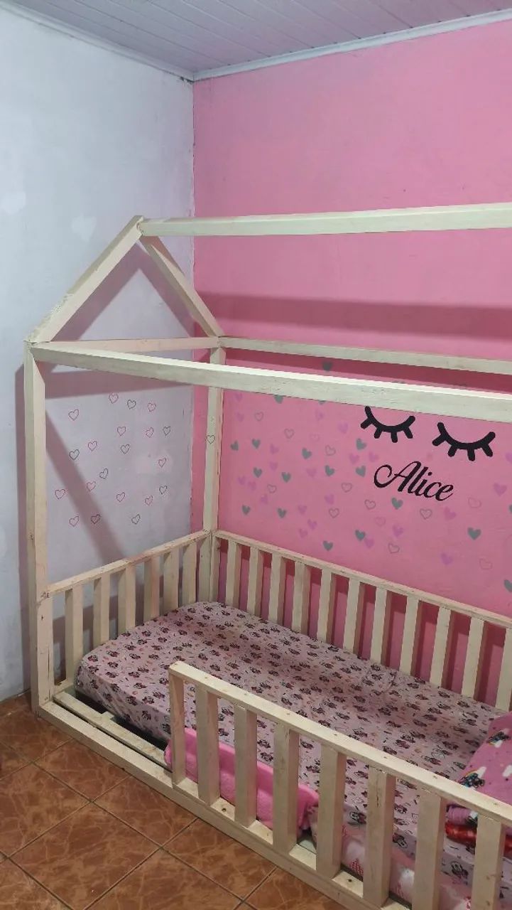 CAMA MONTESSORIANA DE MADEIRA  - Foto 3