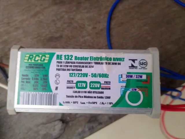 7 Reatores RCG p/ lâmpadas novos e usados - Foto 2