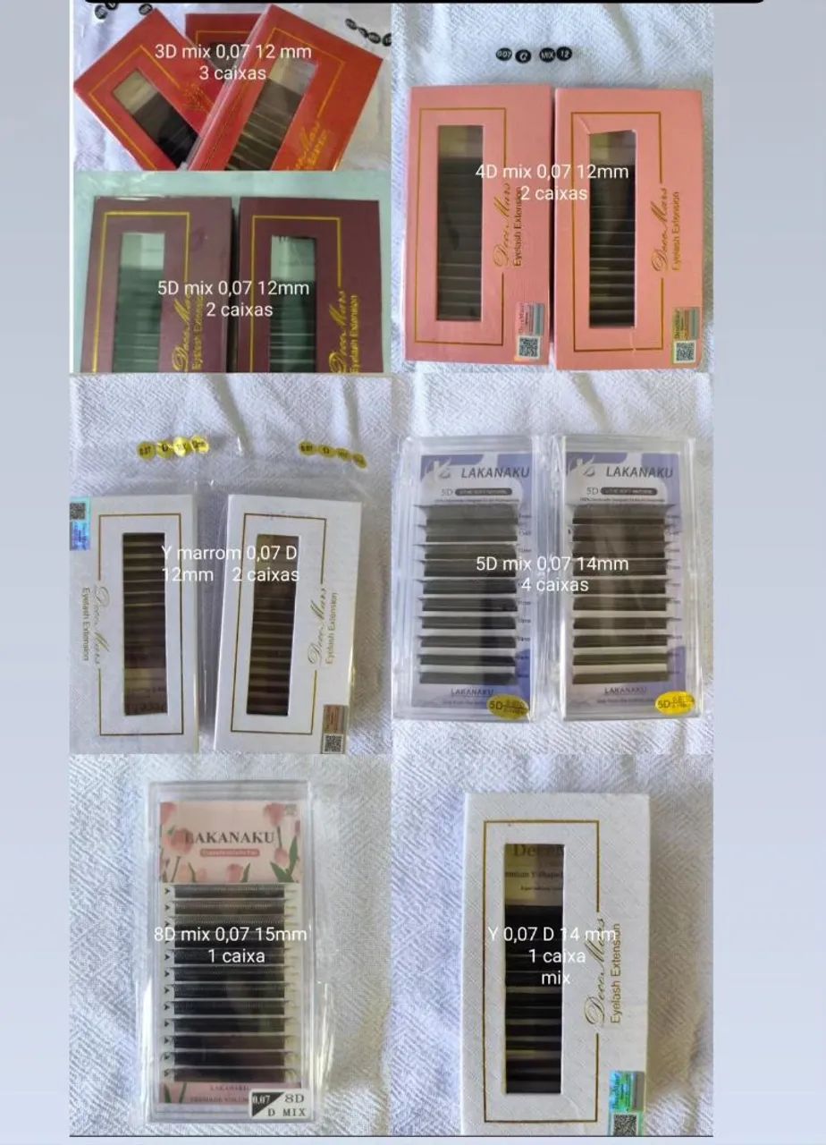 Caixinhas de Cílios 