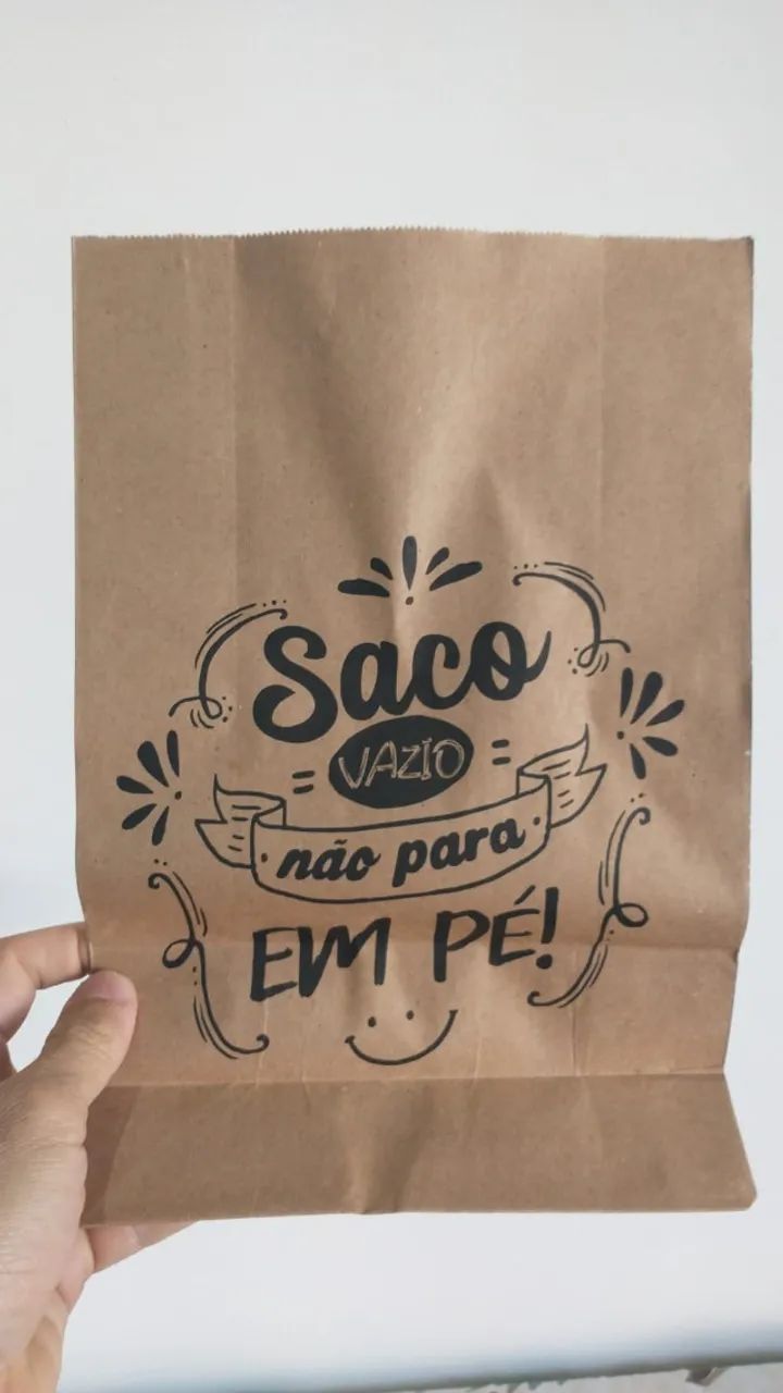 100 saco kraft para hambuguer premium - Foto 2