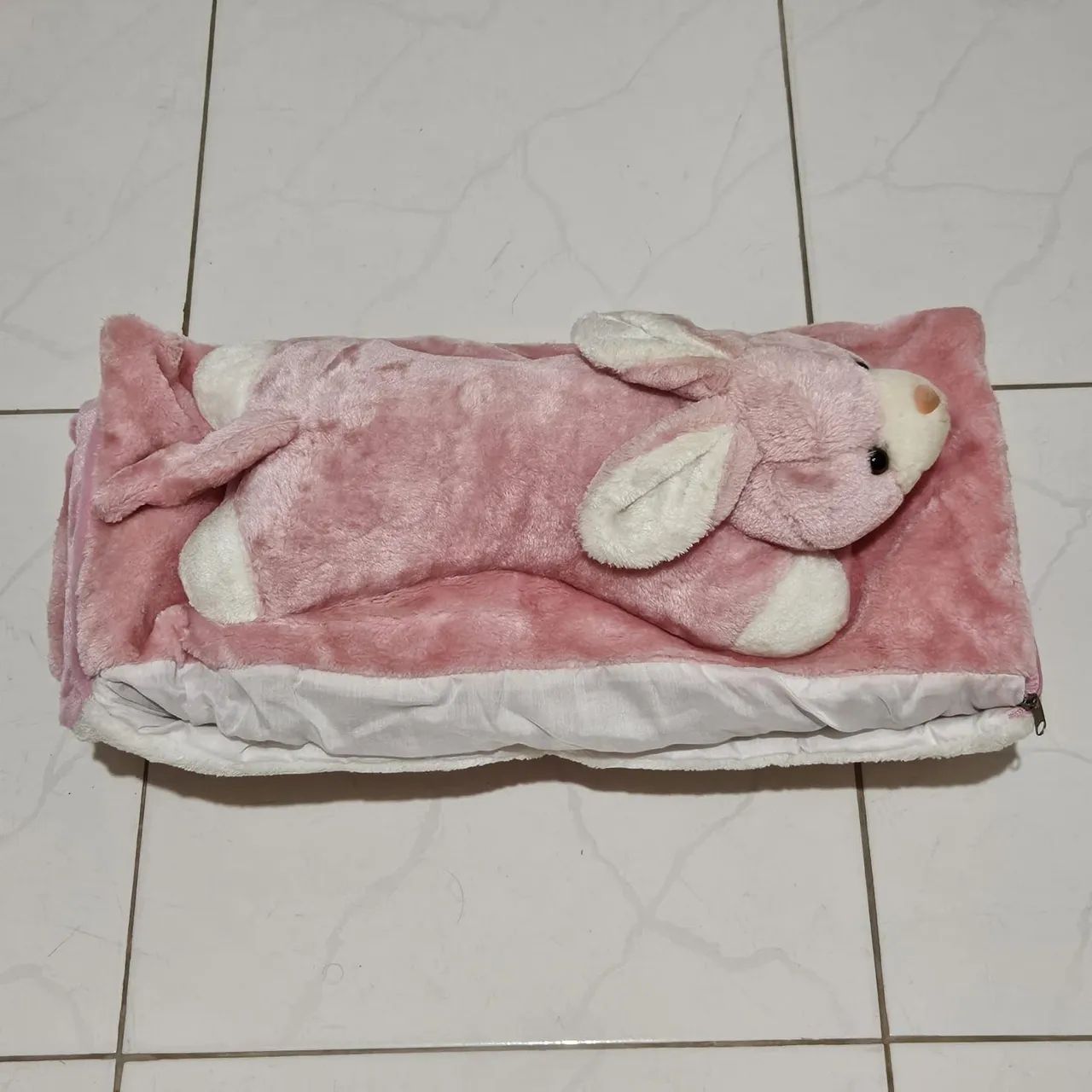 Colchonete infantil pelúcia de coelhinho<br>1,20cm x 0,56cm - Foto 4