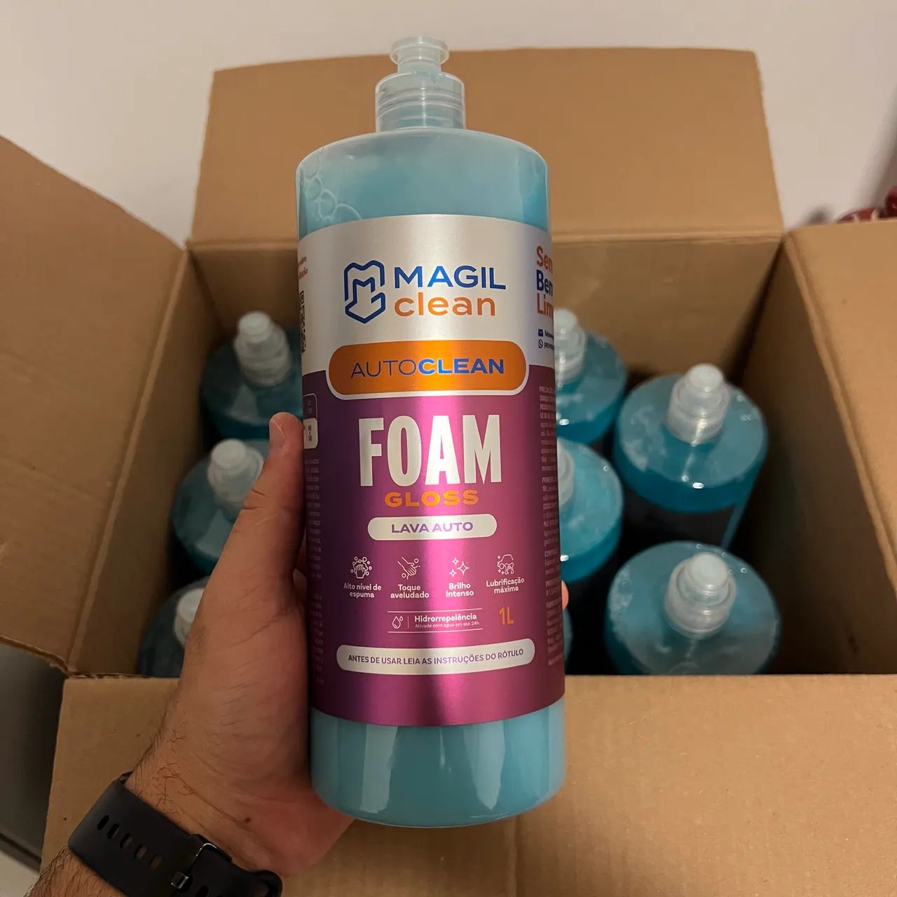 Kit Lavagem Automotiva, Snow Foam Nação Detail, Ultra Limpador e Foam Gloss Magil Clean - Foto 4