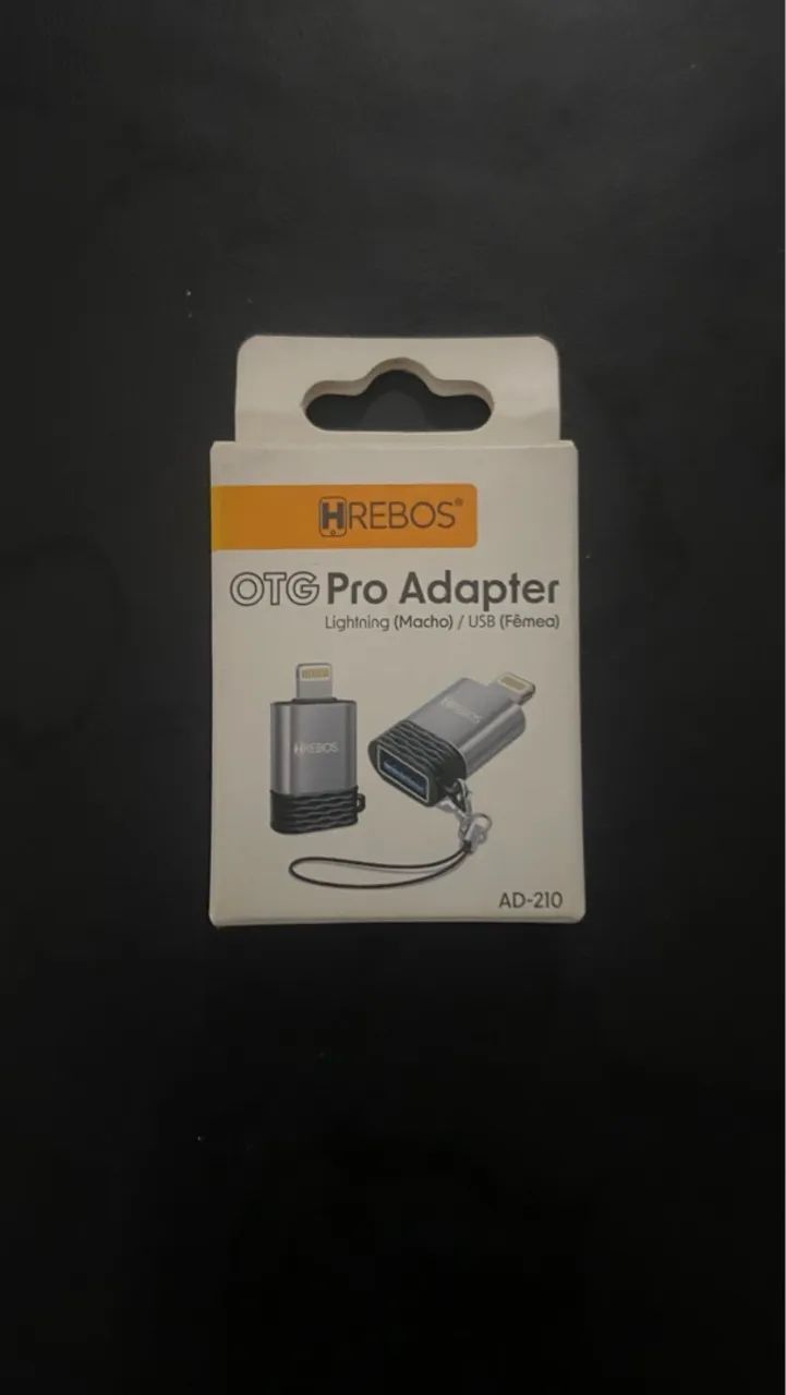 Adaptador OTG Lightning para USB HREBOS Pro