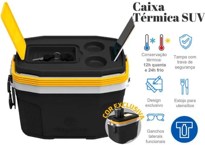 Caixa Térmica Cooler Suv 20 Litros Termolar - Foto 3