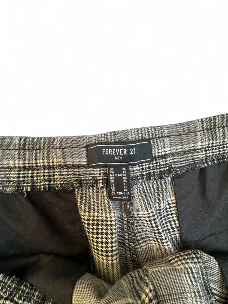 Calça xadrez cinza Forever 21 - Foto 2