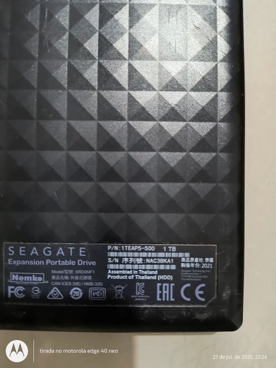 HD Externo Seagate Expansion 1TB