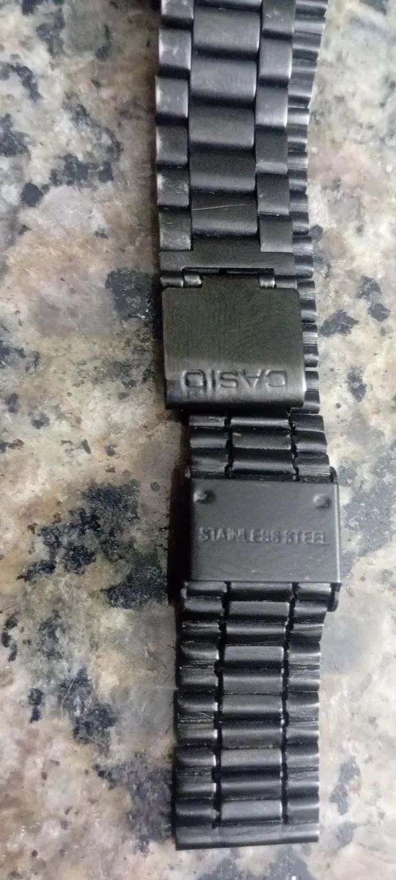 Relógio Casio Illuminator , Original ,   Preto ,  Pulseira de aço regulável com trava  - Foto 5