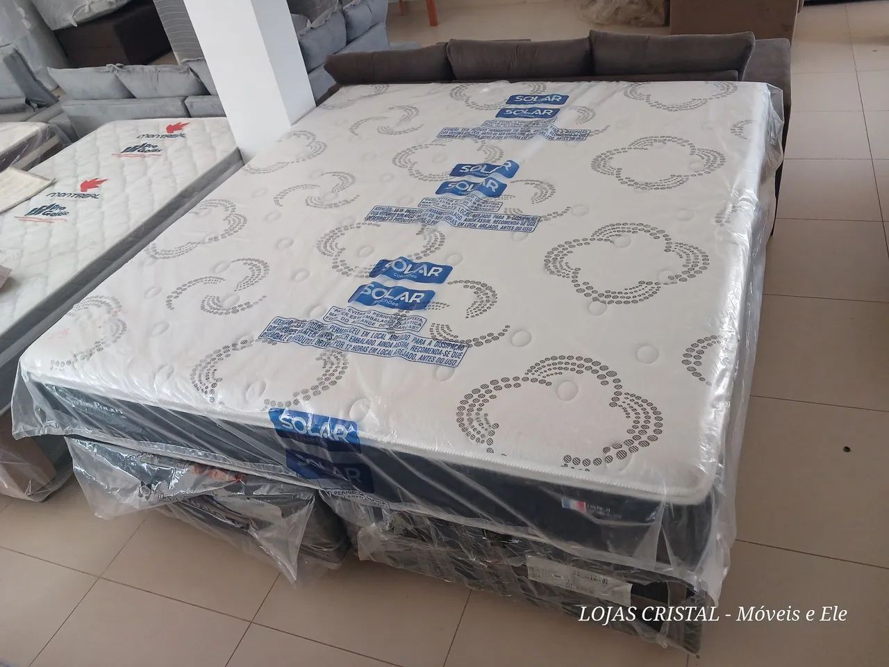 Cama Box Casal Solar Mola Ensacada - Novo - Foto 3