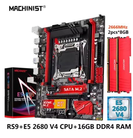 kit xeon 2680 v4, GTX 1060, fonte 750 wats